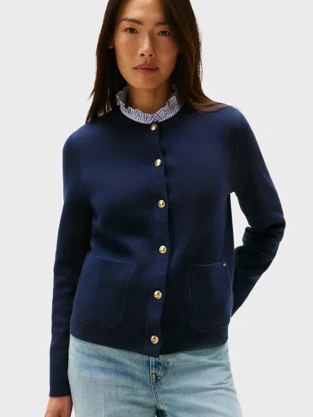 Кардиган Tommy Hilfiger з джерсі синій