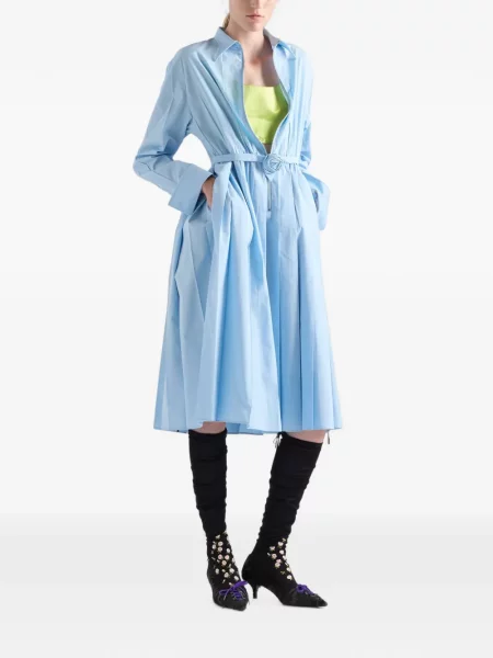 Rochie Prada din poplin albastru