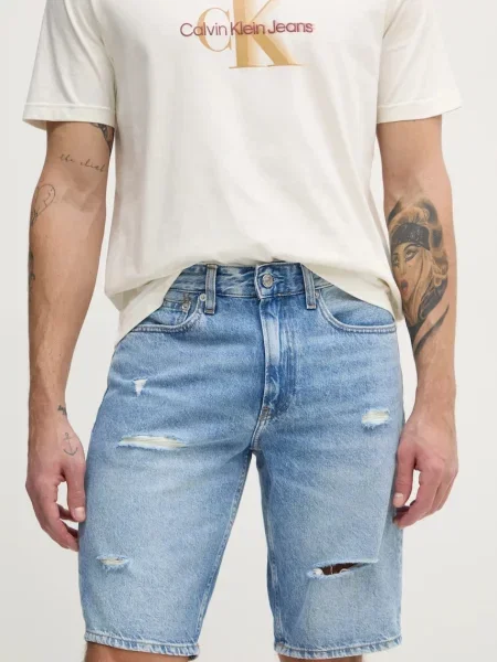 Къс панталон Calvin Klein Jeans синьо