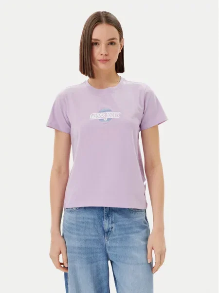 Guess Jeans Majica kratkih rukava ljubičasta