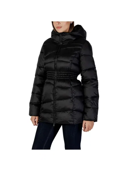 Geacă bomber Emporio Armani Ea7 cu glugă negru