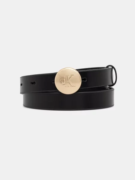 Bőr öv Calvin Klein fekete