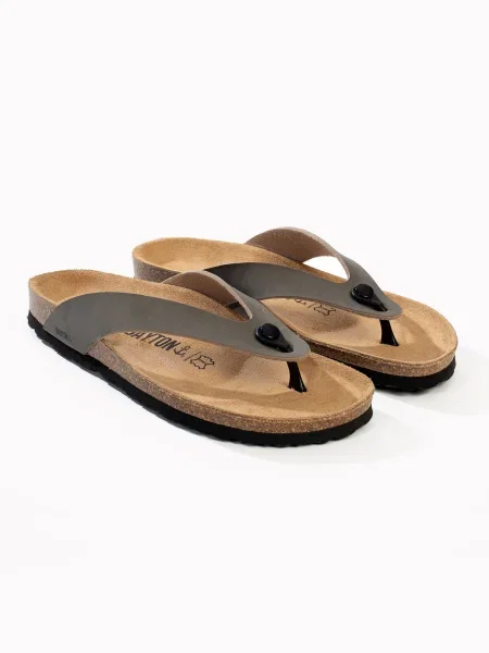 Bayton Flip-flops Lucca gri negru