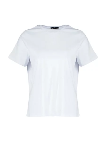 Tricou dama Trendyol Plus-size alb