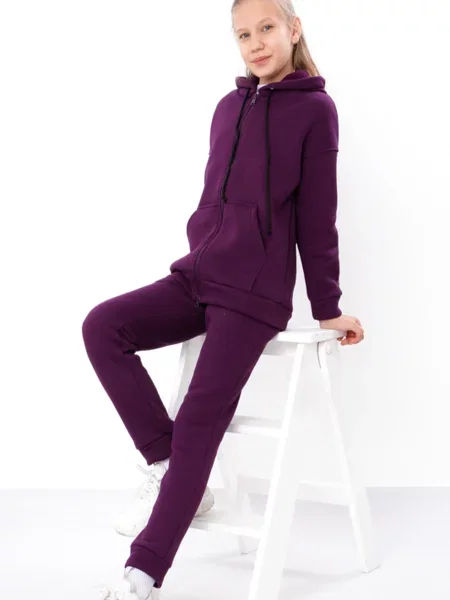Дитячий Спортивний костюм Носи своє бавовна/поліестер фіолетовий