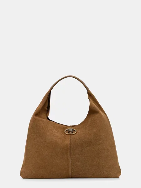 Geanta de piele Kurt Geiger London din piele bej
