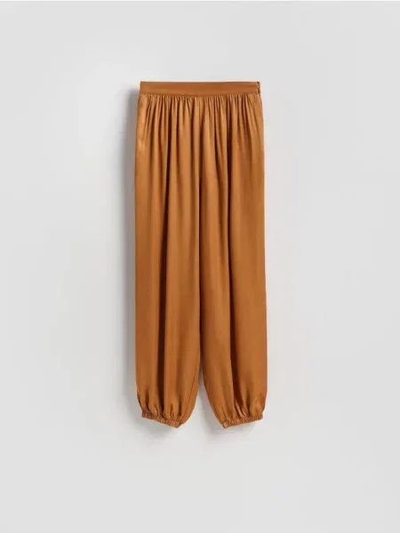 Reserved Spodnie joggery brązowy