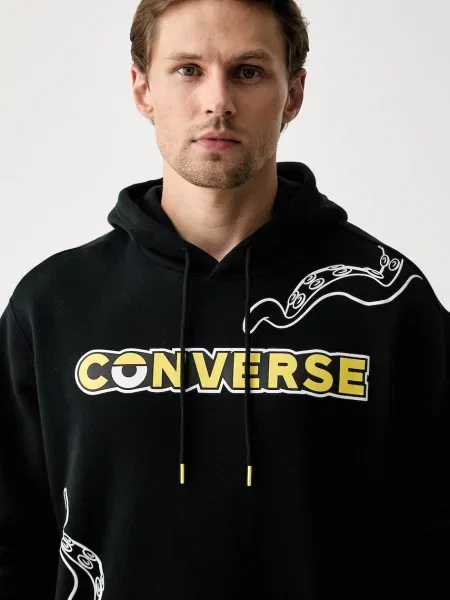 Converse kapucnis melegítőfelső pamuttal x Minions & Monsters fekete