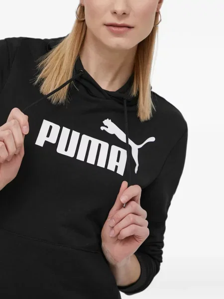 Hanorac cu glugă Puma cu imagine negru