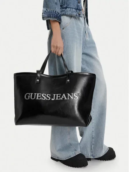 Geantă Guess Jeans negru