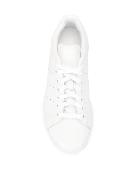 Sneakerși Adidas Superstar cu șireturi din dantelă alb