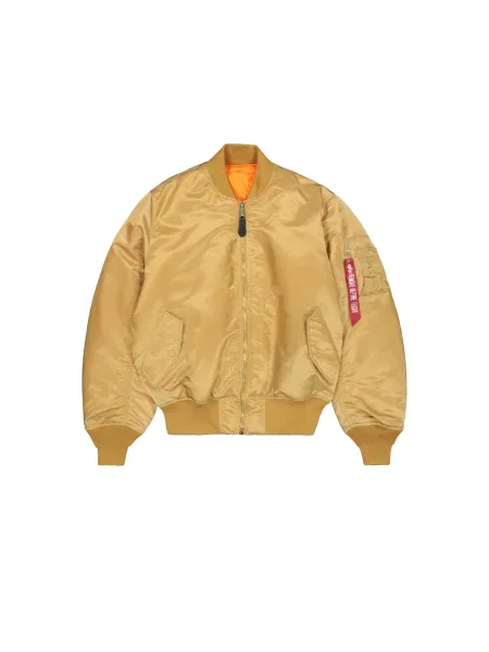 ALPHA INDUSTRIES Zimska jakna Heritage zlata / oranžna rdeča