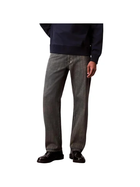 Blugi drepți Calvin Klein Jeans bej