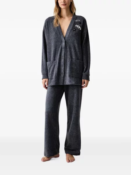 Pijamale Dkny cu autograf gri