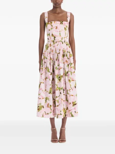 Rochie Oscar De La Renta cu imagine roz