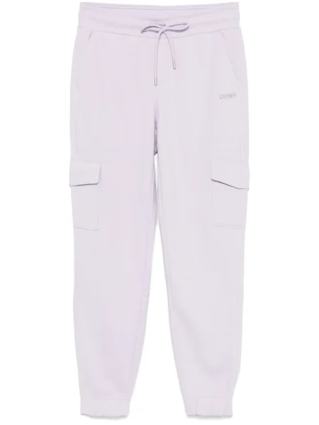 Pantaloni Dkny cu tepi violet