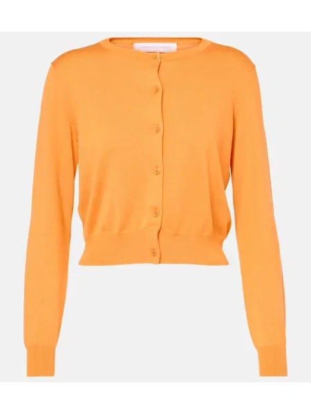 Svilene jopica Carolina Herrera obrezano rumena