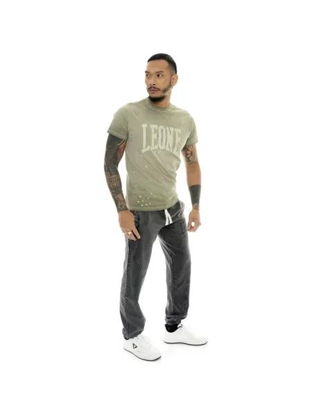 Scurt tricou Leone 1947 cu mâneci scurte verde