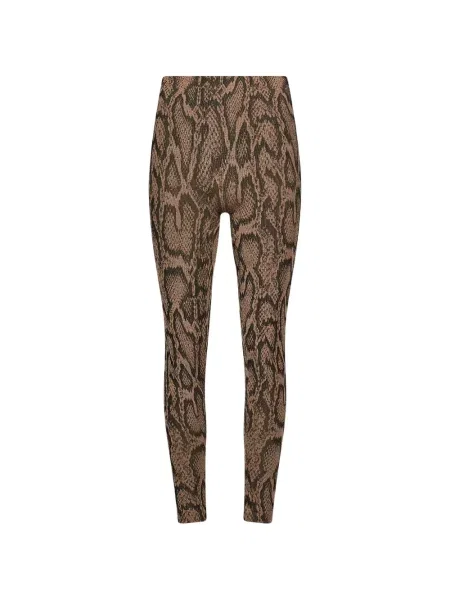 Pantaloni Wolford cu imagine cu model piele de șarpe maro