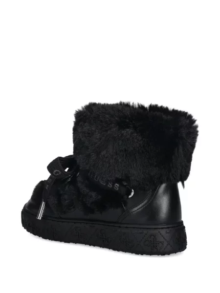 Botine Guess cu blană negru