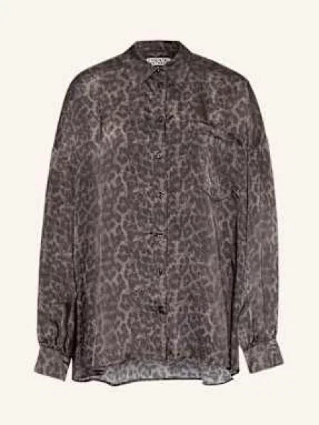 Essentiel Antwerp Koszula Oversize Ilorin Z Wolantami braun czarna