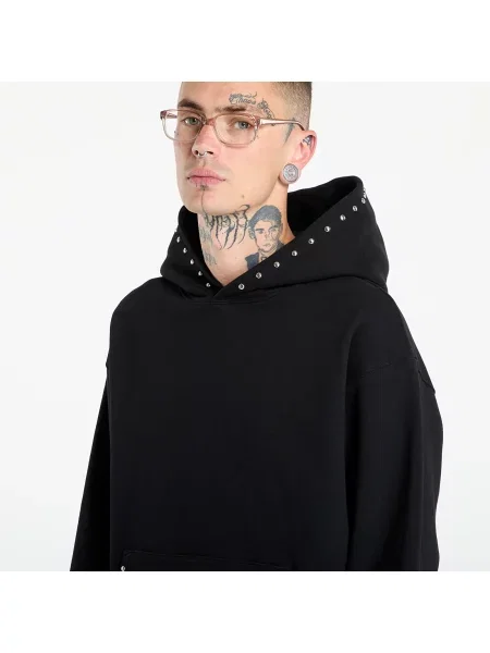 Bluza z kapturem Pleasures z ćwiekami czarna