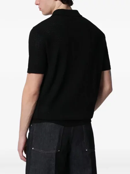 Polo Roberto Collina tricotate negru