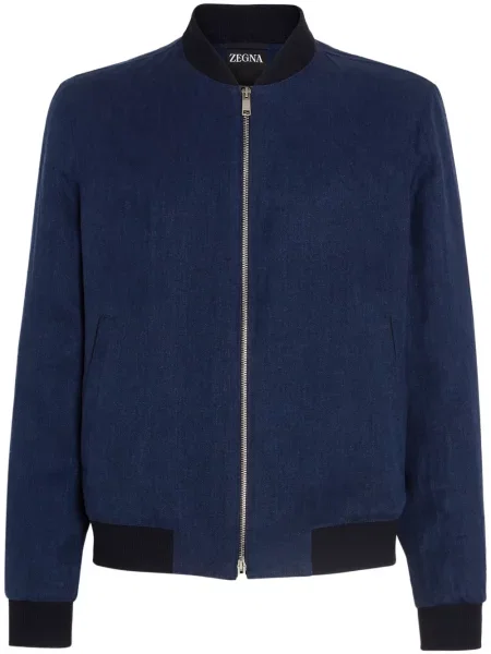 Яке тип бомбър Zegna синьо