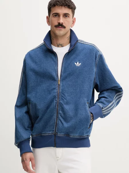 Adidas Originals hanorac pentru bărbați din denim albastru