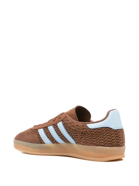 Sneakerși Adidas Gazelle cu dungi maro