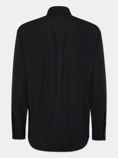 Cămașă Dsquared2 cu aplicații negru