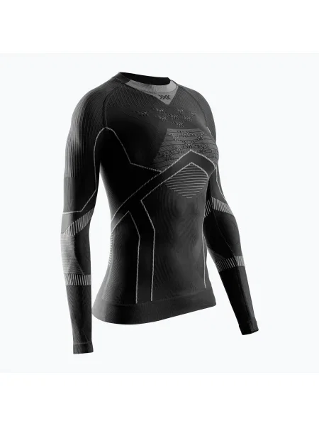 Tricou termoactiv cu mânecă lungă X-Bionic Energy Accumulator Light pentru femei / gri deschis negru