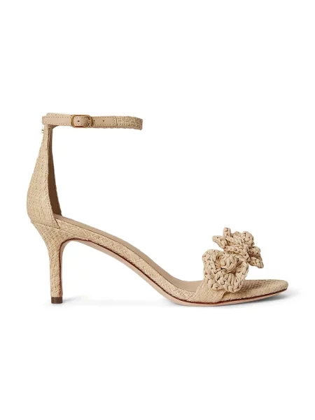 Lauren Ralph Lauren sandále na vysokom Allie M Flwr béžová