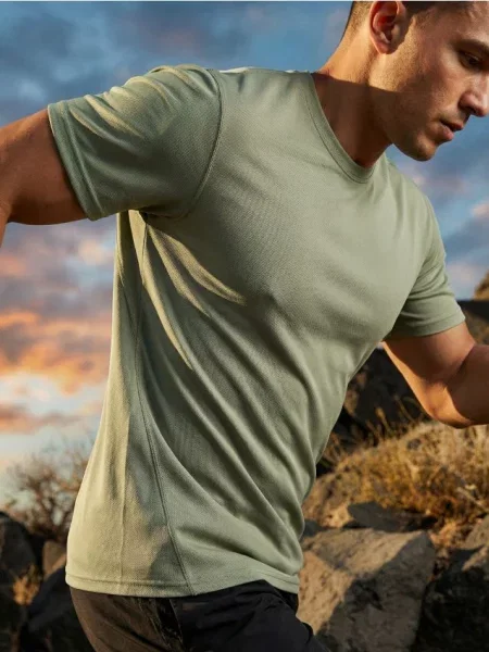 Sinsay Koszulka regular fit zielony