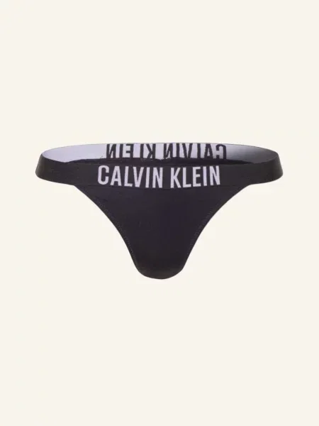 Calvin Klein Dół Od Bikini Brazylijskiego Intense Power schwarz czarny