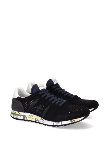 Sneakerși Premiata din piele de căprioară albastru