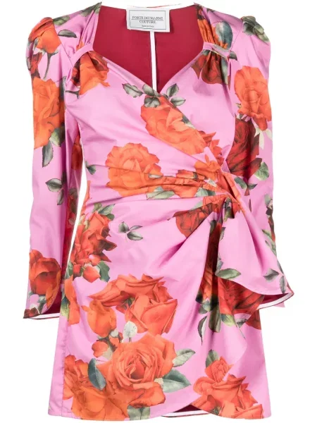 Rochie Forte Dei Marmi Couture cu model floral cu imagine de costum roz