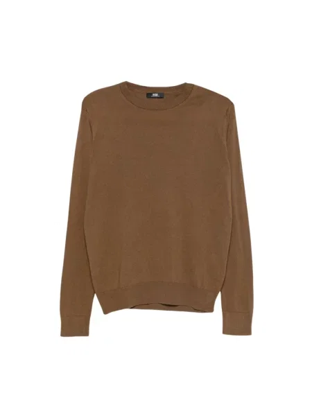 Sweter Alpha Studio z kaszmiru brązowy