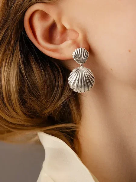 Посріблені сережки Lilou Venus