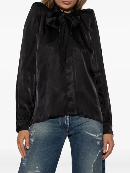 Cămașă Vetements cu funde negru