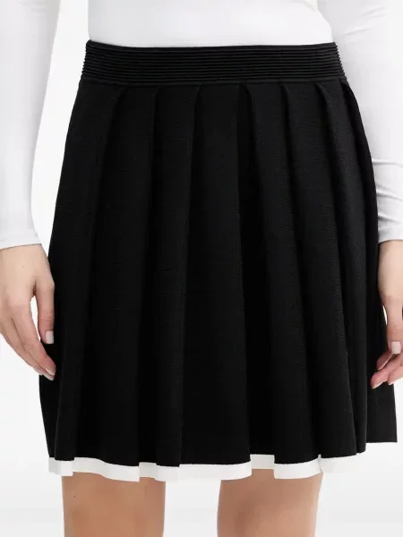 Plisirana mini plisirana suknja Karl Lagerfeld crna