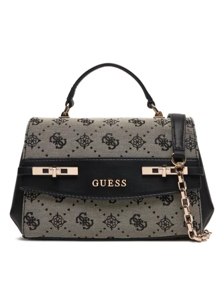 Τσάντα Guess Melinda μαύρο