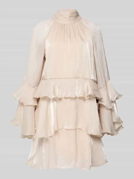 Sukienka mini w efekcie stopniowania model Flowy frill' Gina Tricot