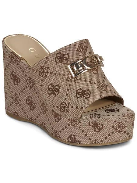 Sandali Guess s platformo bež