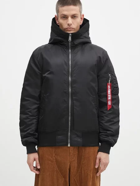 Куртка Alpha Industries Hooded перехідна чорний