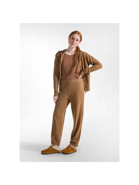 Pantaloni Deha tricotate maro