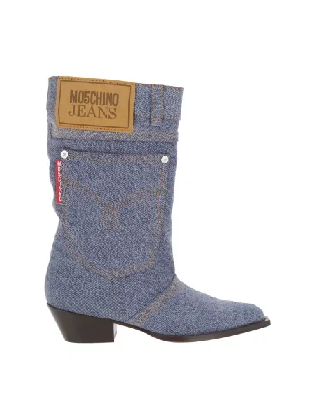 Botki Moschino niebieskie