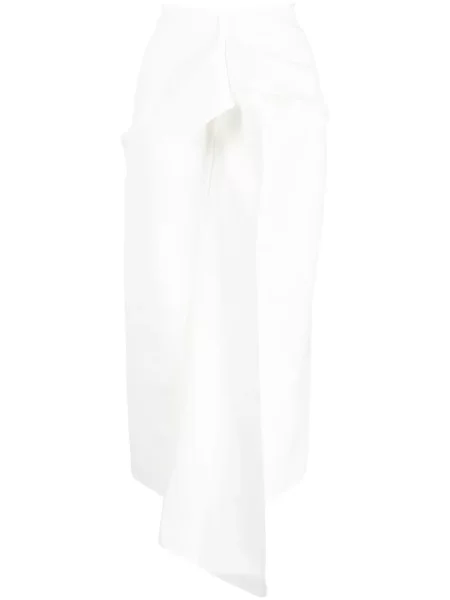 Fustă Maticevski drapată alb