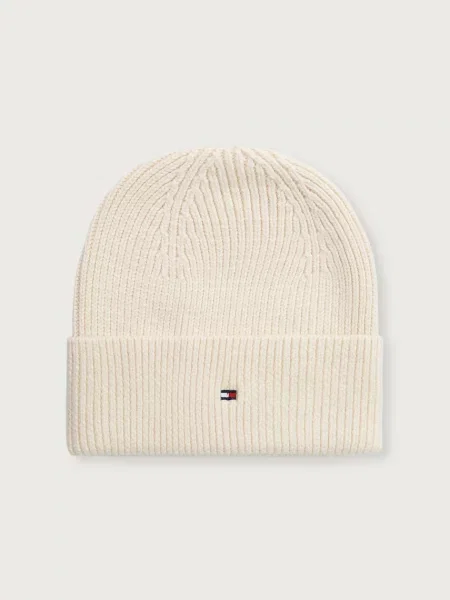 Tommy Hilfiger čepice s příměsí vlny béžový