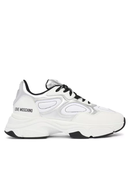 Sneakersy LOVE MOSCHINO biela